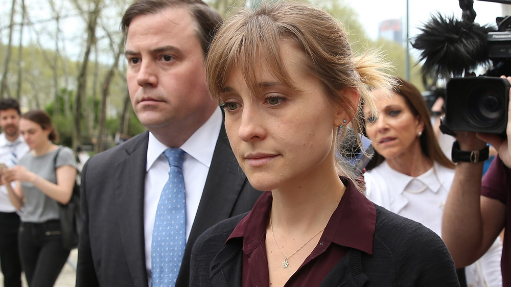 Allison Mack arrives at court