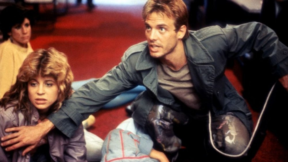 Michael Biehn and Linda Hamilton in The Terminator