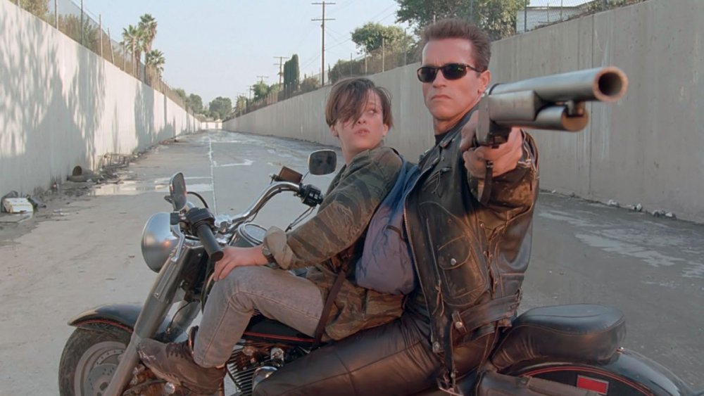 Edward Furlong and Arnold Schwarzenegger in Terminator 2: Judgment Day