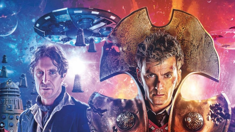 Promotional artword for Timelord Victorious Doctor Who special with Paul McGann and David Tennant