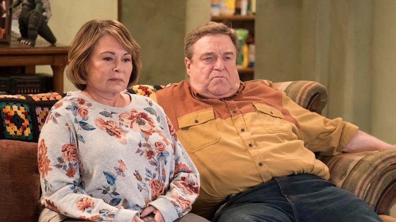 Roseanne and John Goodman from "Roseanne"