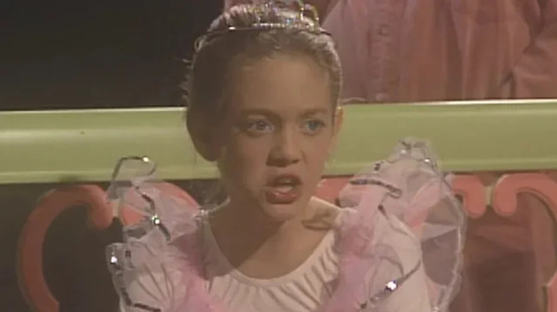 A young Jackie dressed like a princess in "Roseanne"