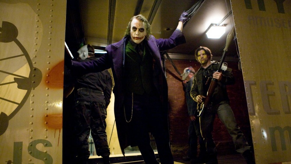 Heath Ledger as the Joker in The Dark Knight