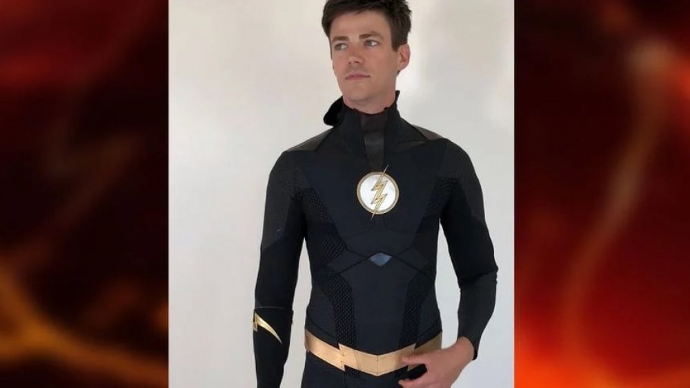 Grant Gustin in costume as Barry Allen/The Flash on The Flash