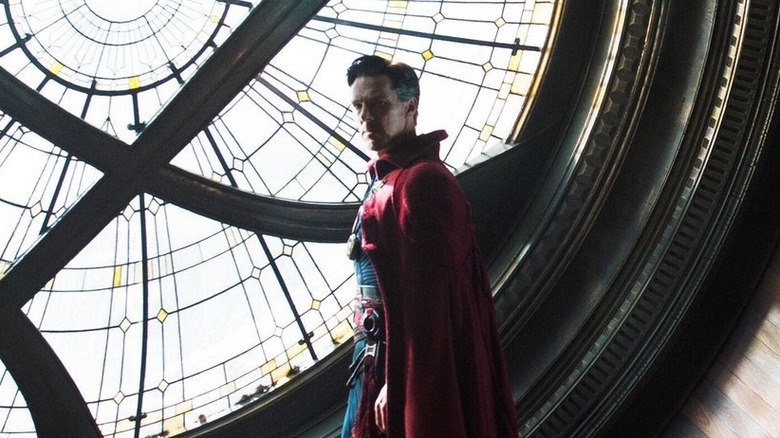 Dr. Strange in front of window