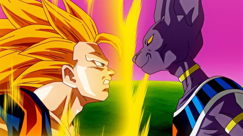 Goku faces Beerus