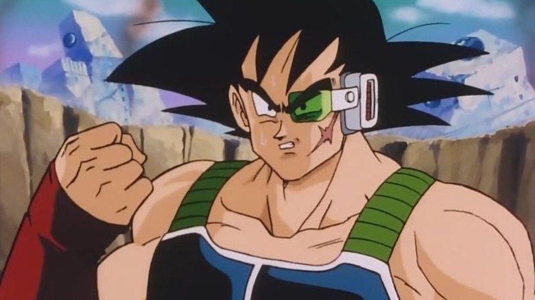 Bardock clenching his fist