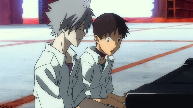 Kaworu and Shinji play piano