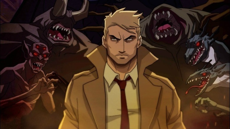 Constantine: City of Demons John Constantine surrounded by demons