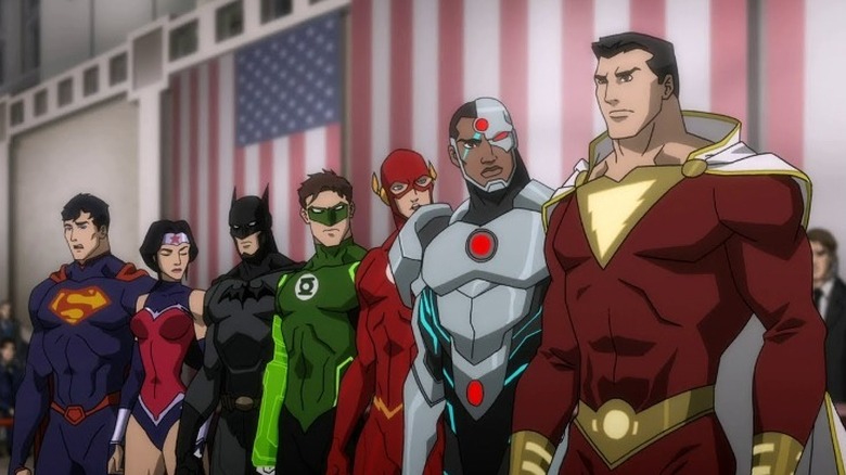 Justice League: War SHAZAM Cyborg Flash Green Lantern Batman Wonder Woman Superman