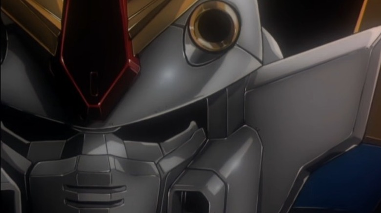 A close up of Gundam Wing