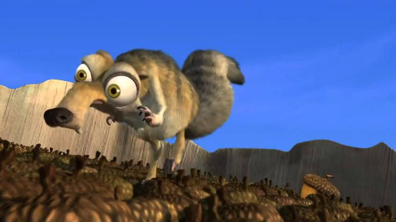 Scrat stores his acorn