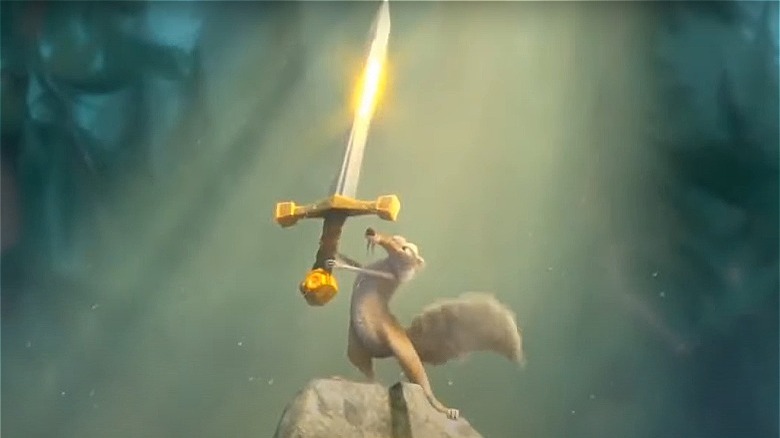 Scrat finds excalibur