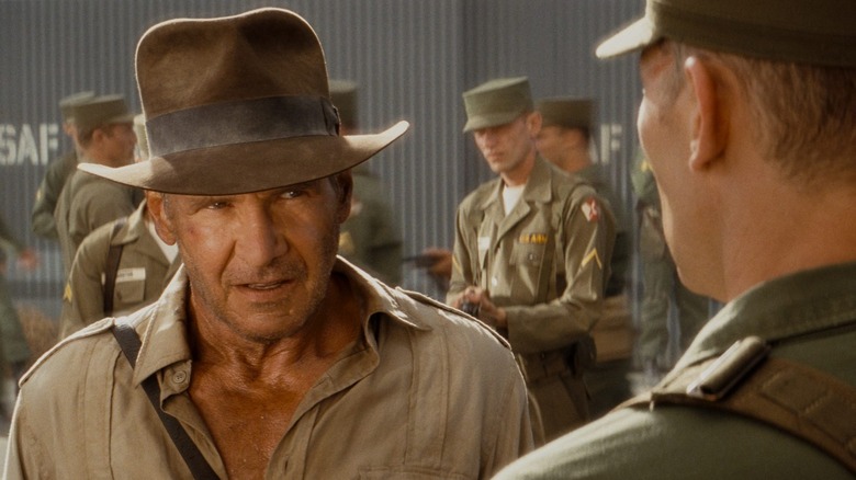 Indiana Jones surrounded by Russians