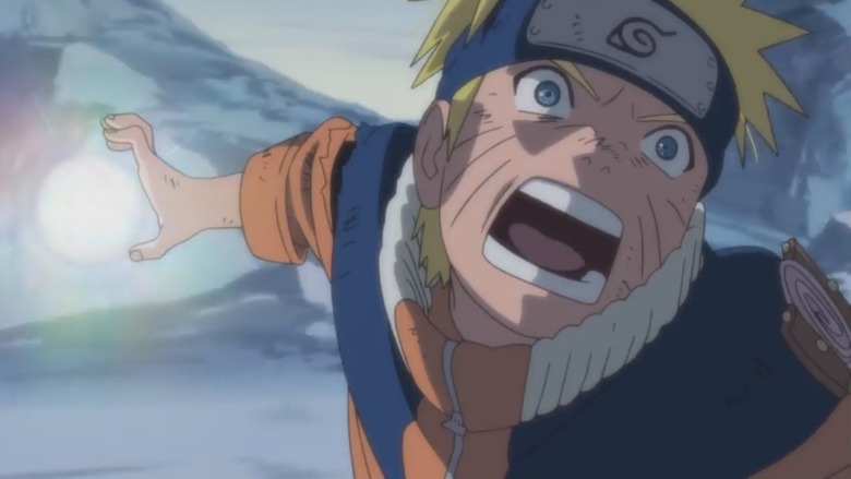 Naruto wielding the Rasengan