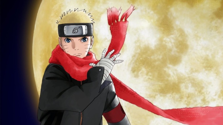 Naruto wearing red scarf
