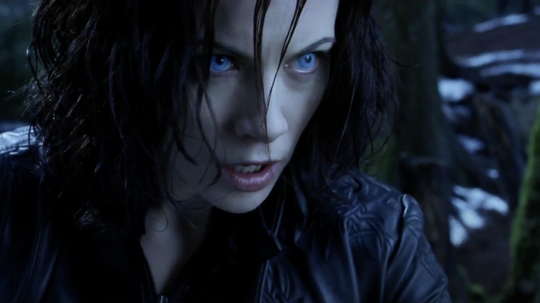 Selene angry blue eyes