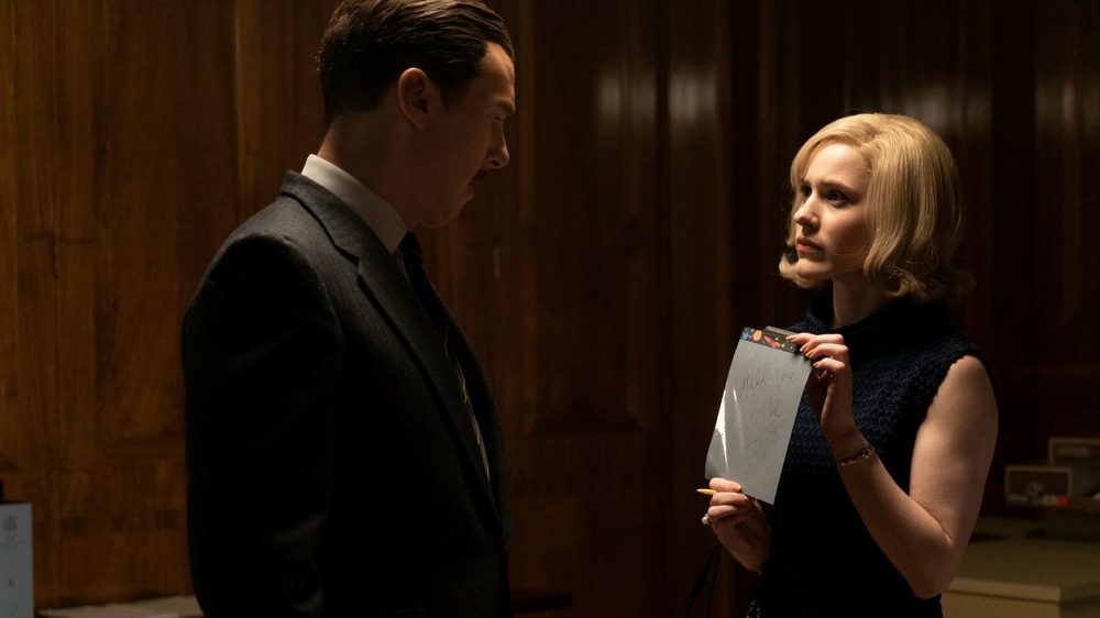 Benedict Cumberbatch and Rachel Brosnahan in The Courier