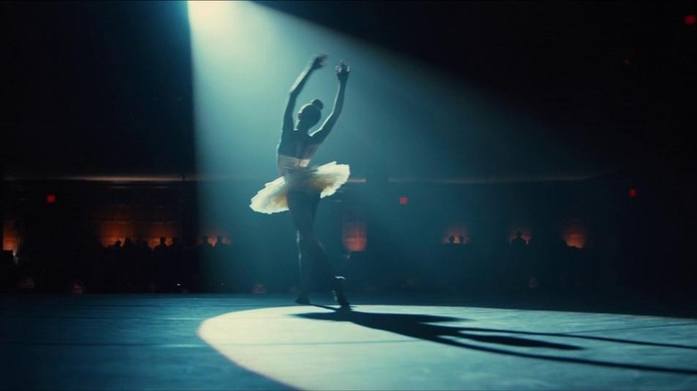 Young Adelaide as ballerina dancer in Us