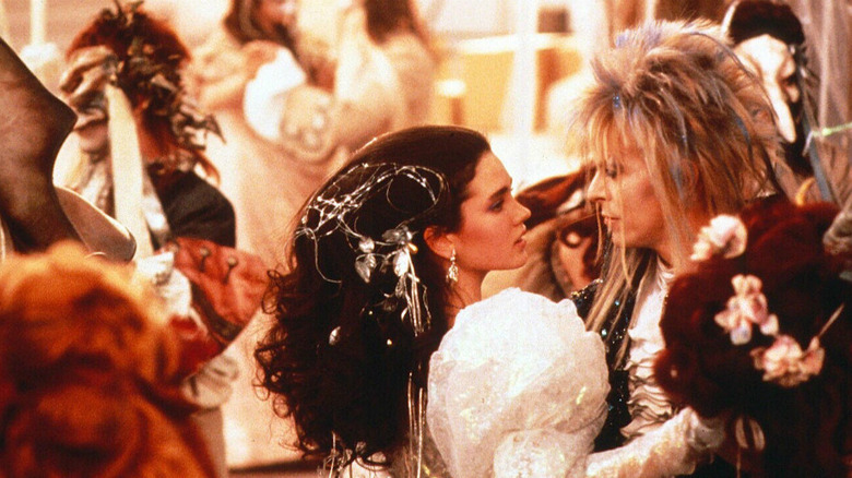 Jennifer Connelly and David Bowie dancing in Labyrinth