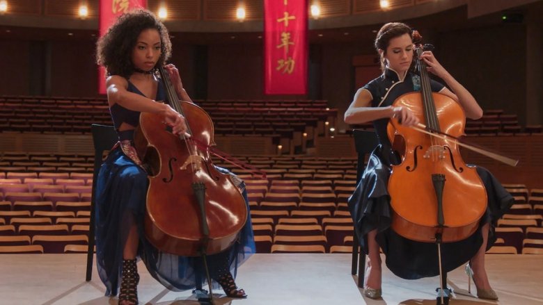 Allison Williams and Logan Browning in The Perfection