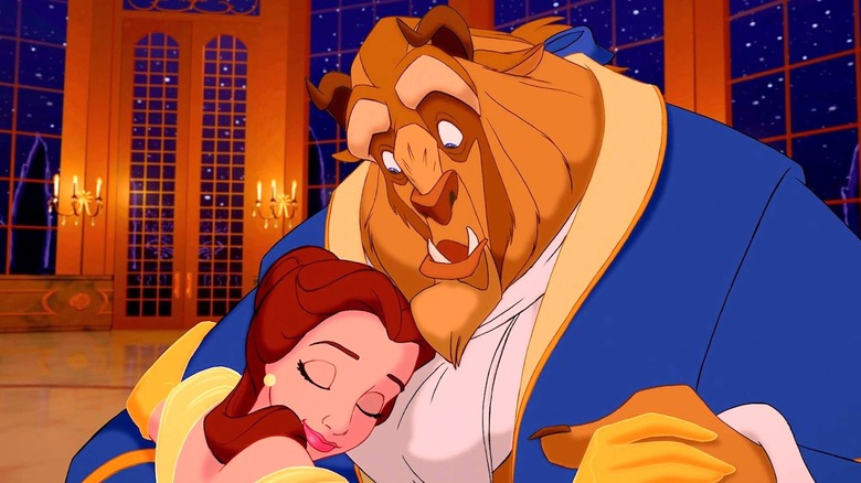 Belle hugging the Beast