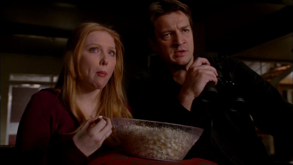 Nathan Fillion and Molly Quinn on a case on Castle