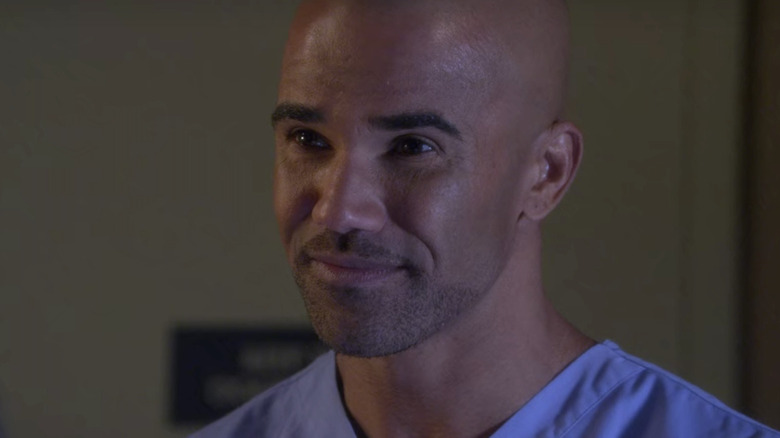 Criminal Minds Season 11 Derek Morgan scrubs