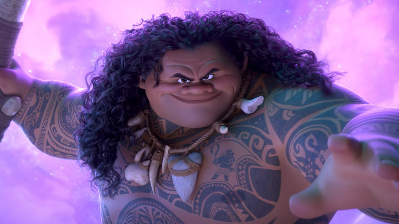 Maui strikes a pose in "Moana 2" (2024)