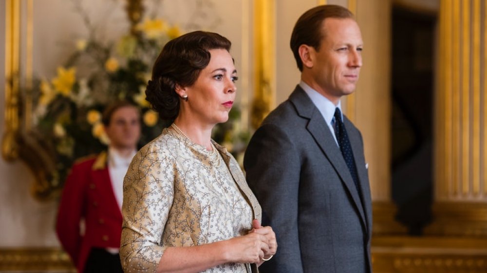 Queen Elizabeth and Prince Philip on The Crown