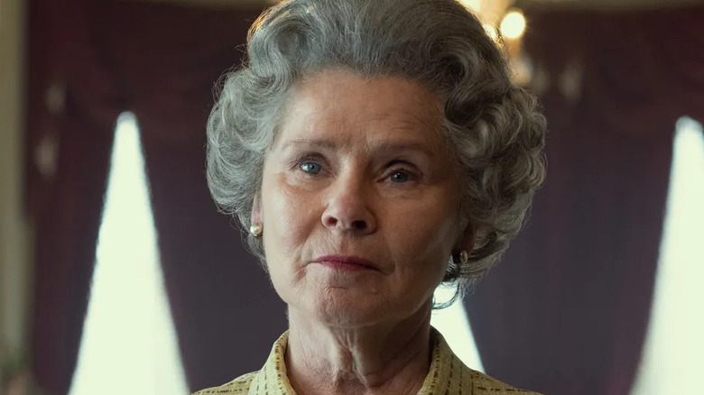 Imedla Staunton as Queen Elizabeth II in The Crown