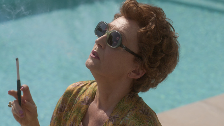 Princess Margaret smoking by pool