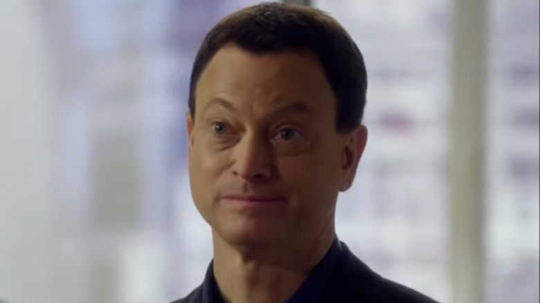 Gary Sinise looks annoyed CSI: NY