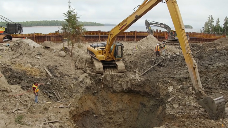 Curse of Oak Island Excavator