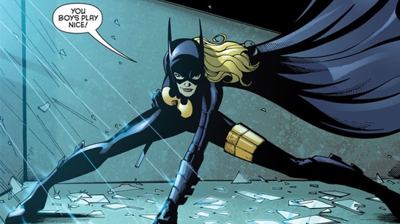 Stephanie Brown doing a superhero pose