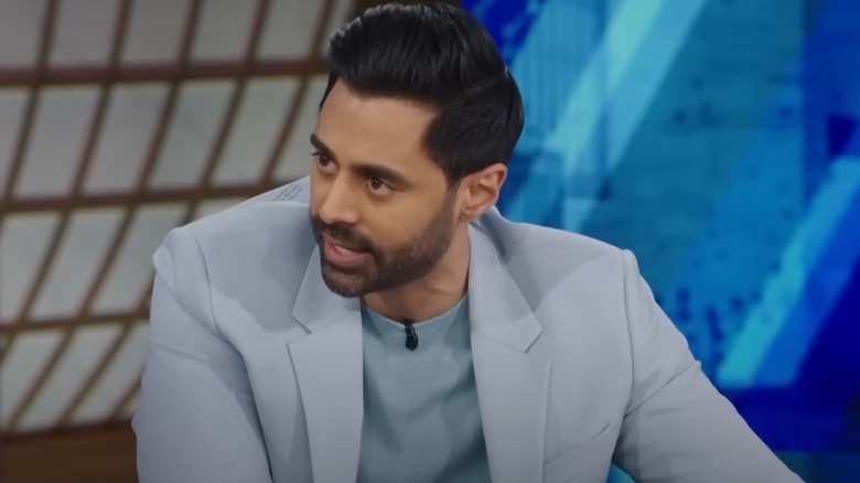 Hasan Minhaj talking seriously