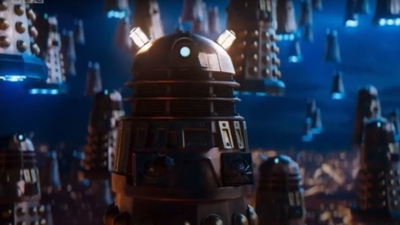 Daleks entering the TARDIS