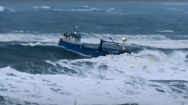 A boat nearly capsizes on 'Deadliest Catch'