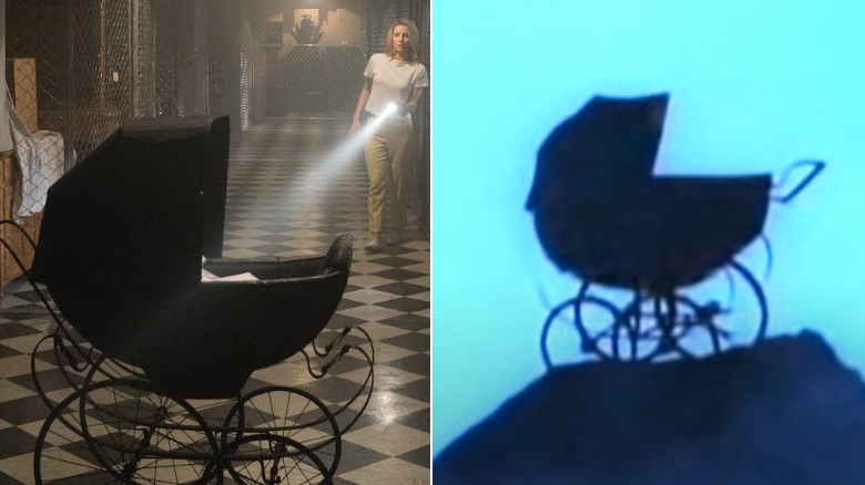 Stroller in Annabelle and Rosemary's Baby trailer