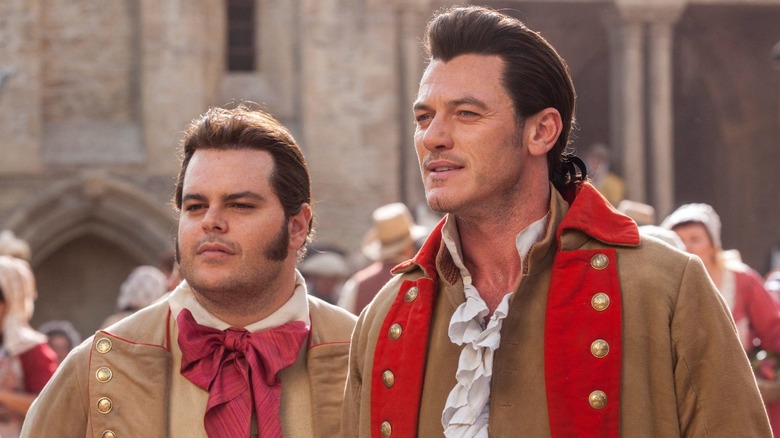 Josh Gad and Luke Evans dressed up