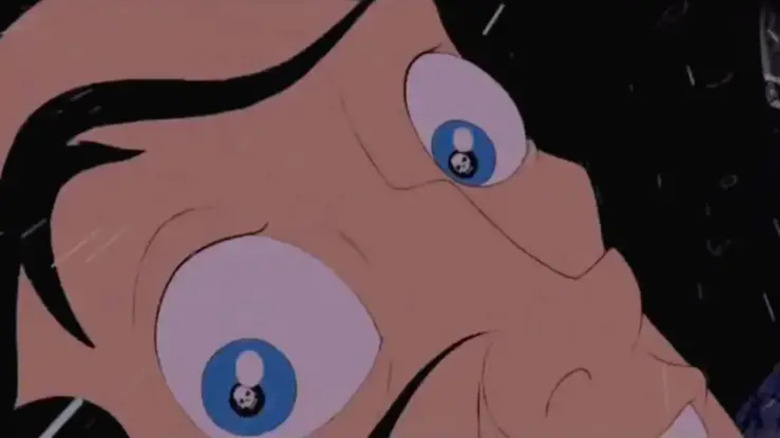 Skulls in Gaston's eyes