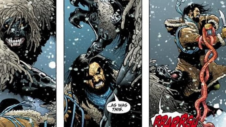 Black Adam vs. a Yeti