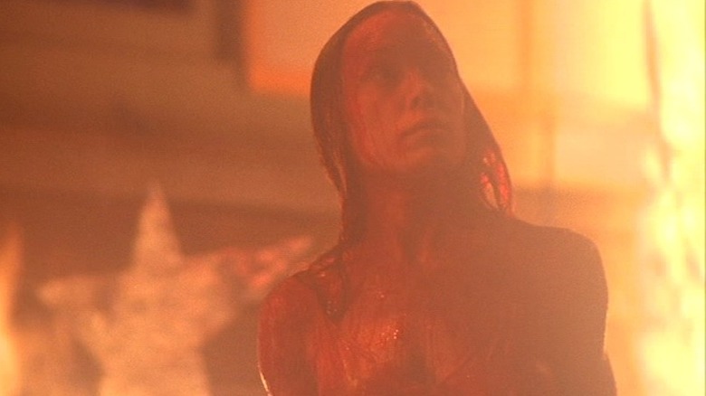 Carrie White engulfed in flames