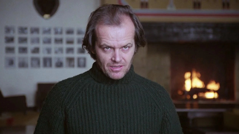 Jack Torrance staring out of Overlook Hotel window