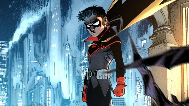 Damian Wayne's Robin stands tall