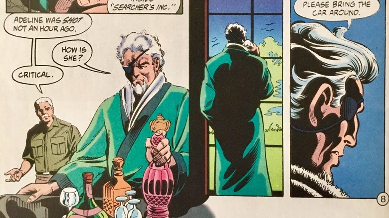 Deathstroke in smoking jacket