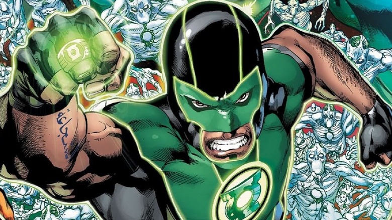 Simon Baz punching Green Lantern ring