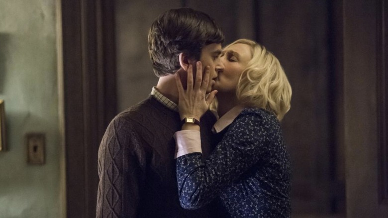 Norma kissing Norman