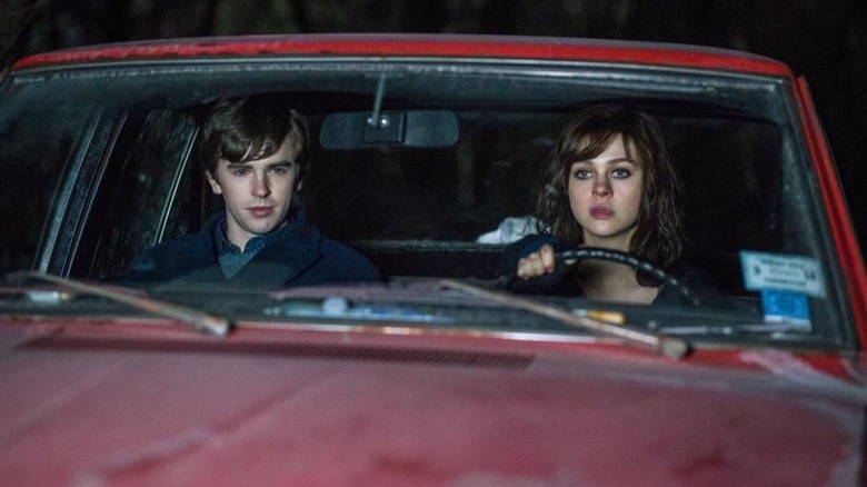 Freddie Highmore and Nicola Peltz in Bates Motel