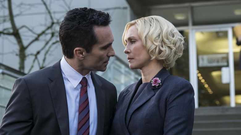 Nestor Carbonell and Vera Farmiga in Bates Motel